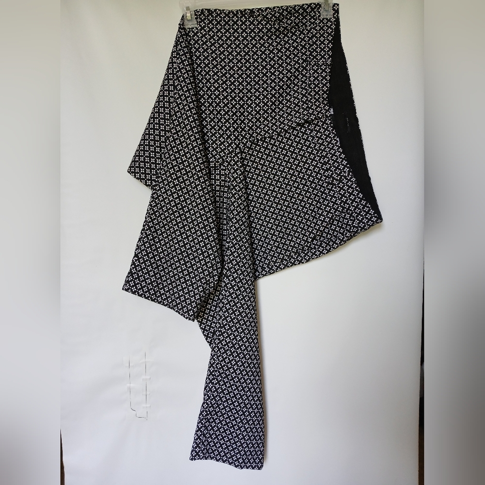 Lane Bryant Womens The Lena Straight Legs 22 Black /White Geometric Dot Print